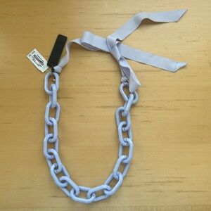 Jcrew purple lavender acrylic chain link necklace
